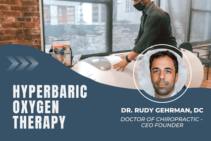 Webinar title card for Hyperbaric Oxygen Therapy with Dr. Rudy Gehrman