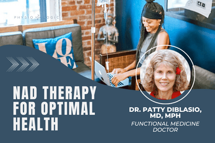 Webinar title card for NAD Therapy for Optimal Health with Dr. Patty DiBlasio