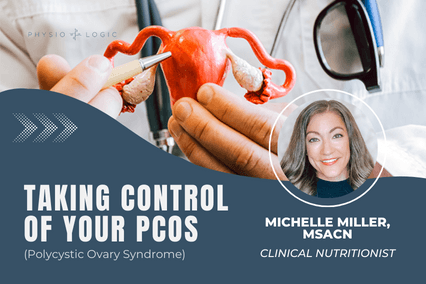 Webinar title card for Taking Control of Your PCOS with Michelle Miller, MSACN